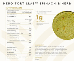 Hero Tortillas™ Spinach & Herb